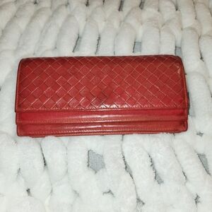 Bottega veneta Intrecciato wallet, orange